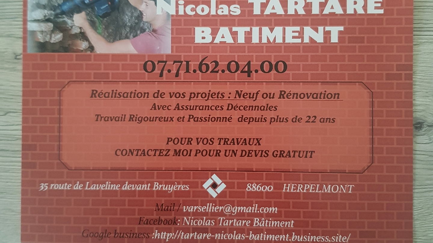 Logo de tartare nicolas batiment